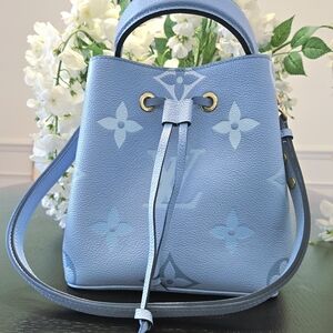 Louis Vuitton Light Blue Monogram Shoulder Bag
